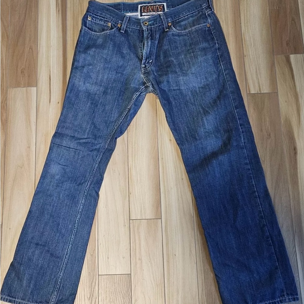 Levi’s Jeans Men’s Size 34x32 Slim Straight  514 Blue Denim- Vintage